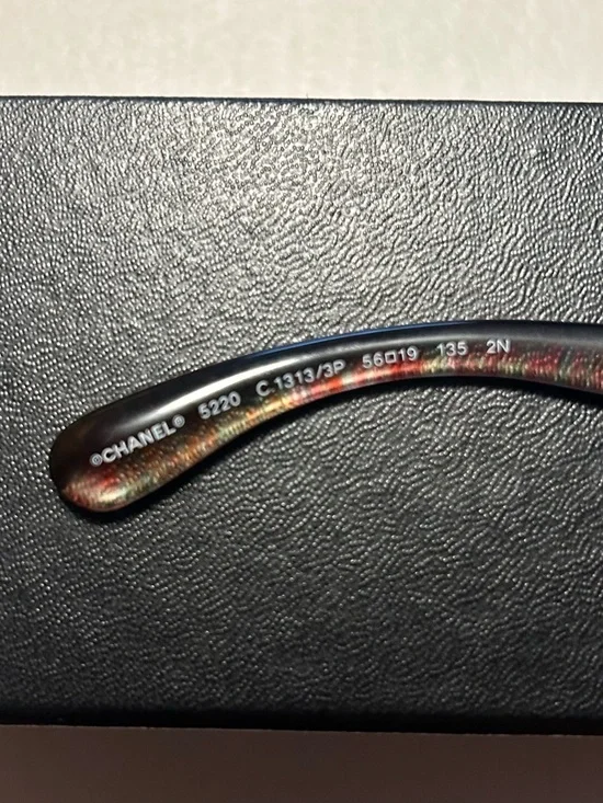 Chanel Women's Multicolor Frame Sunglasses - Pink/purple Lenses - Picture 8 of 11